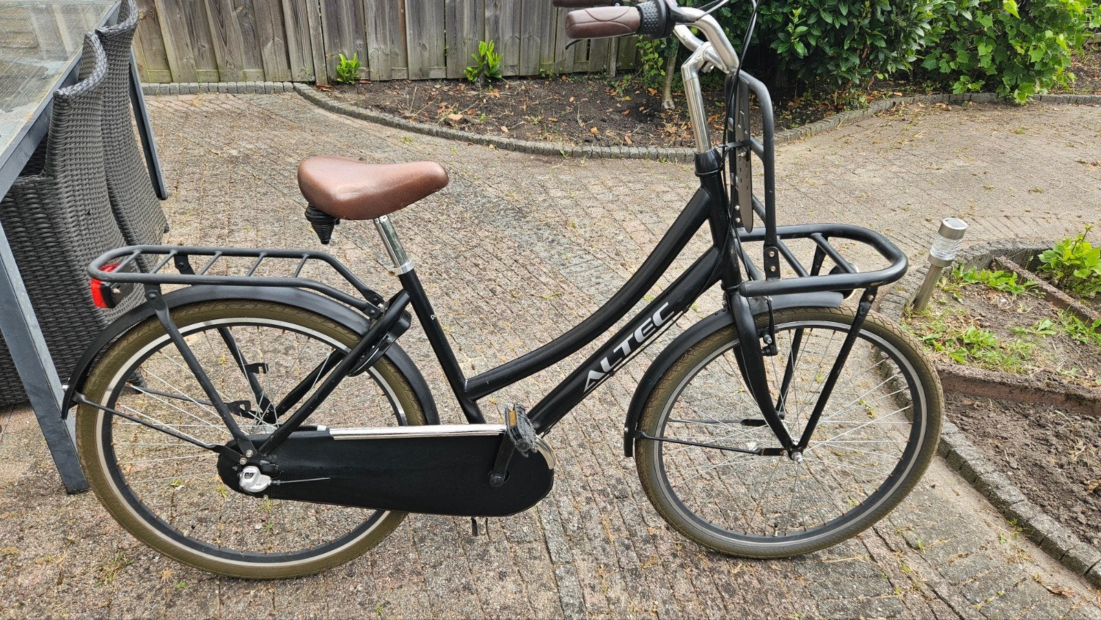 Altec Urban damesfiets Transport 24 inch zwart met versnelli, Ophalen, Gebruikt, Versnellingen, Minder dan 47 cm