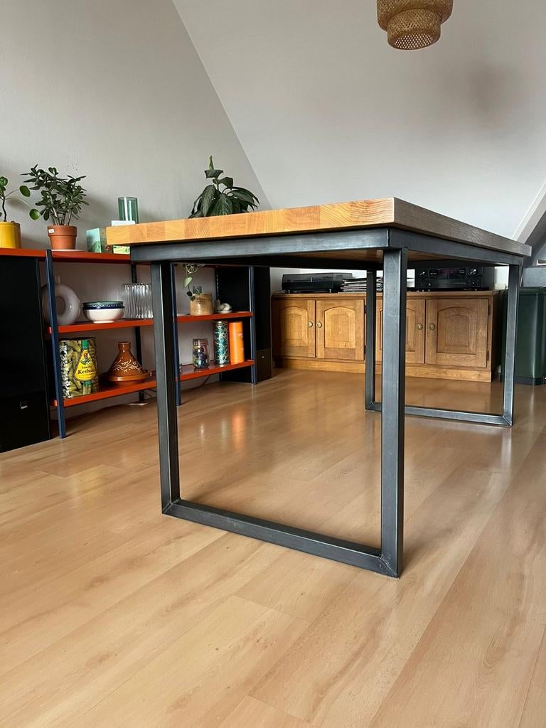 Robuuste vierkante buisframe voor tafel, Ophalen, Industrieel, Modern, 50 tot 100 cm, Zo goed als nieuw