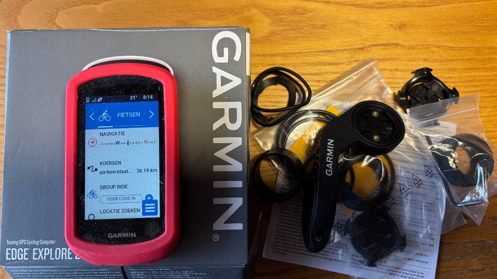 GARMIN  EDGE EXPLORE 2, Ophalen of Verzenden, Draadloos, Zo goed als nieuw