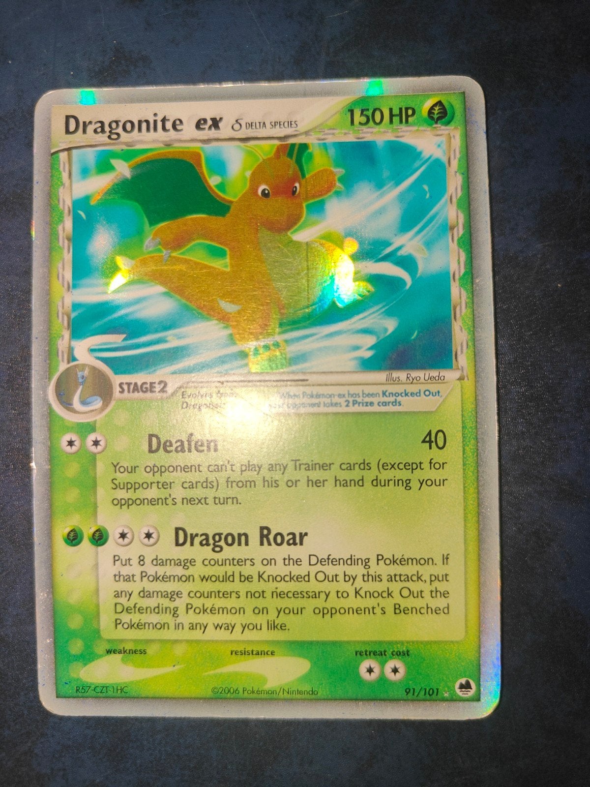 Dragonite ex Delta Species 91/101, Ophalen of Verzenden, Gebruikt, Losse kaart, Foil
