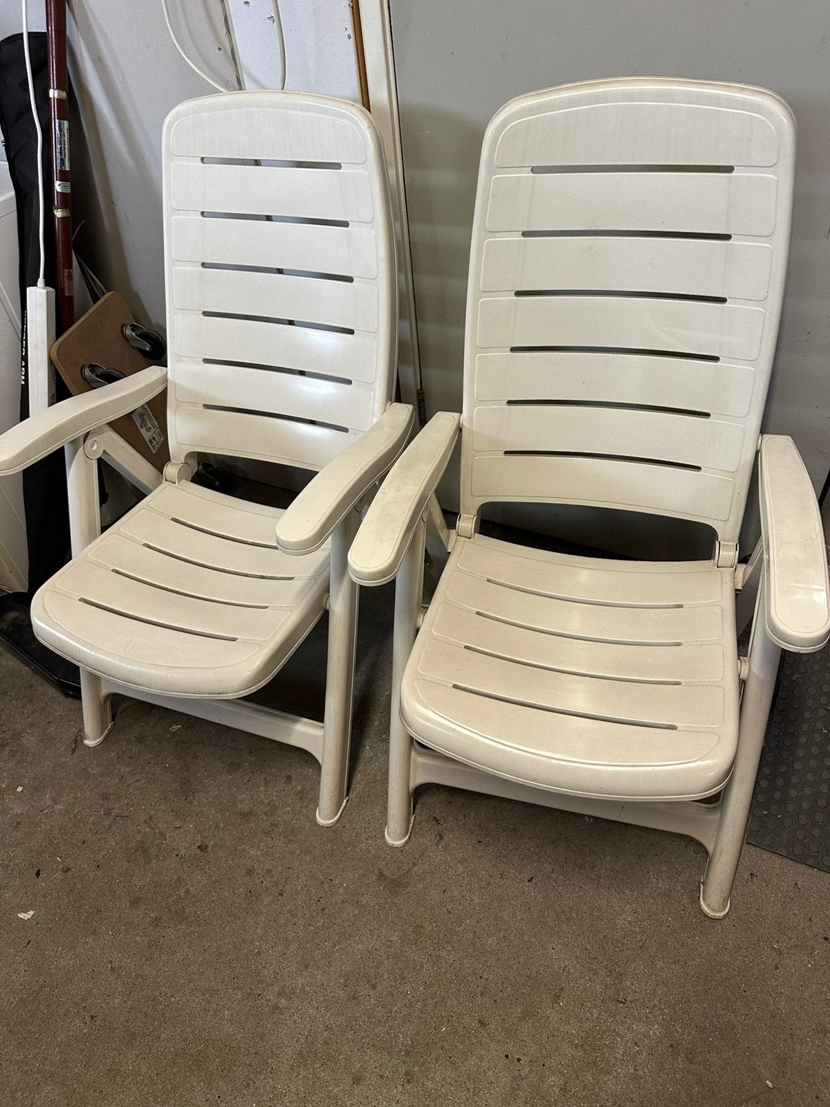 2 Hartman tuinstoelen met kussens, Kunststof, Zo goed als nieuw, X, C