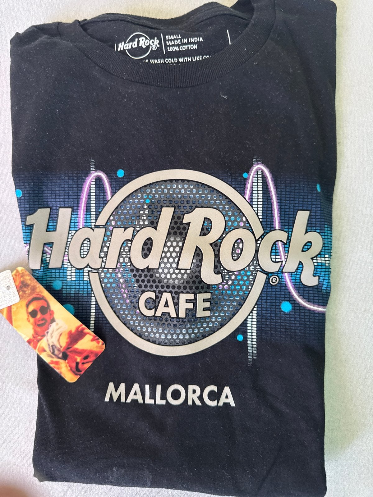 Hard Rock Cafe Mallorca T-shirt Zwart Maat S, Verzenden, Zo goed als nieuw, Maat 46 (S) of kleiner, Zwart