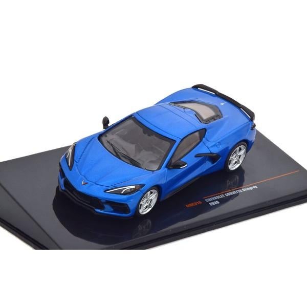 Chevrolet Corvette Stingray 2020 Blauw Model 1/43 Ixo Models, Overige merken, Ixo Models, Auto, Ixo Models