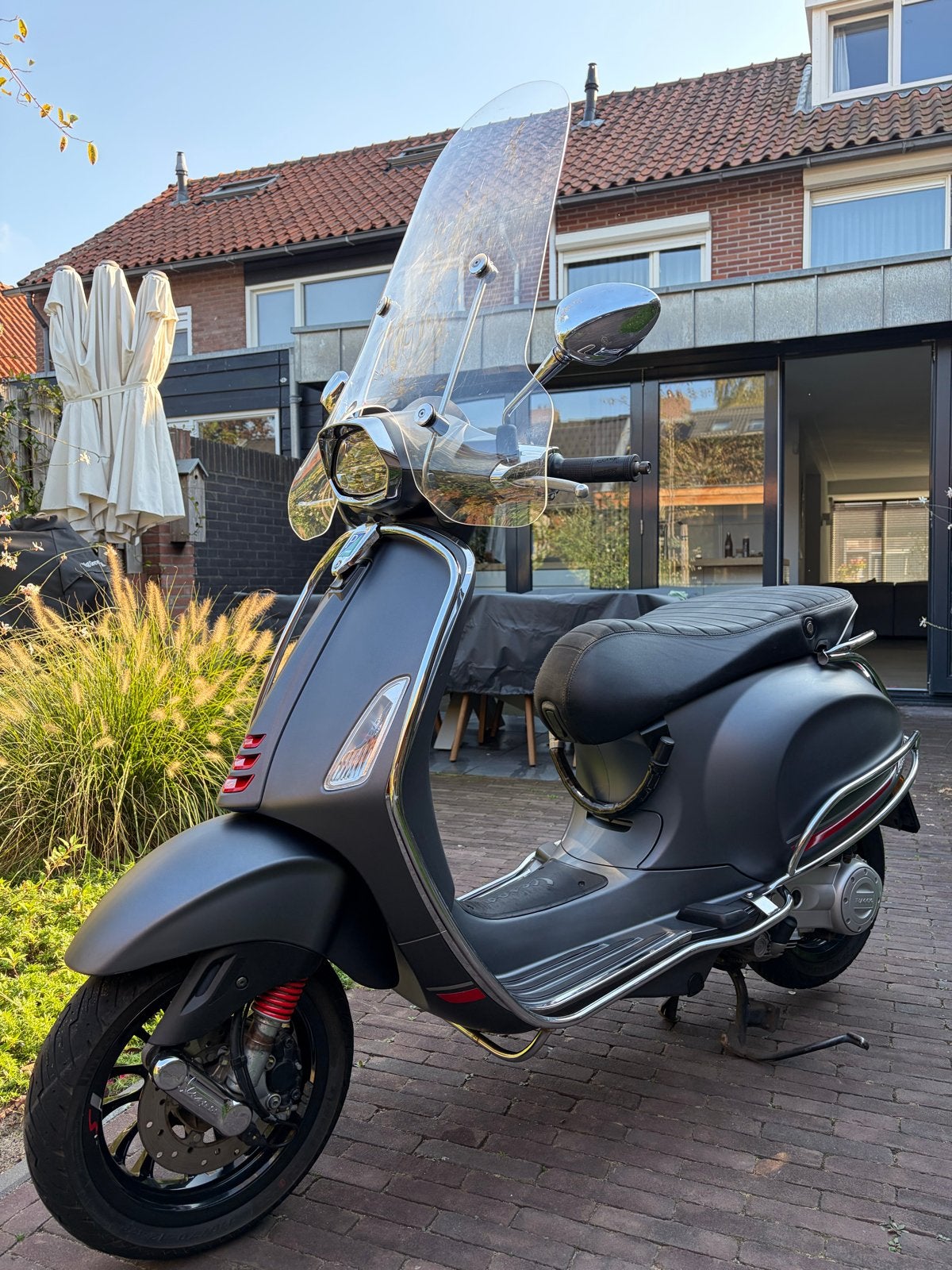 Vespa Sprint i-get 25 km/u Matgrijs 2021, Ophalen, Overige modellen, Zo goed als nieuw, Benzine