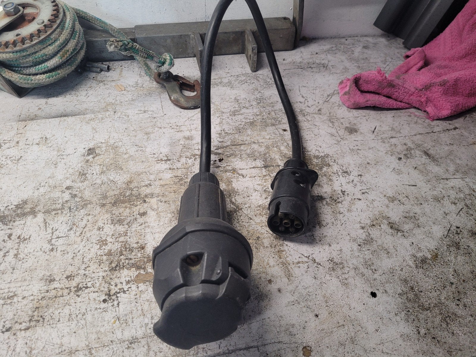 Goede verloop kabel Voor o.a caravan fietsdrager trailer enz, Ophalen of Verzenden