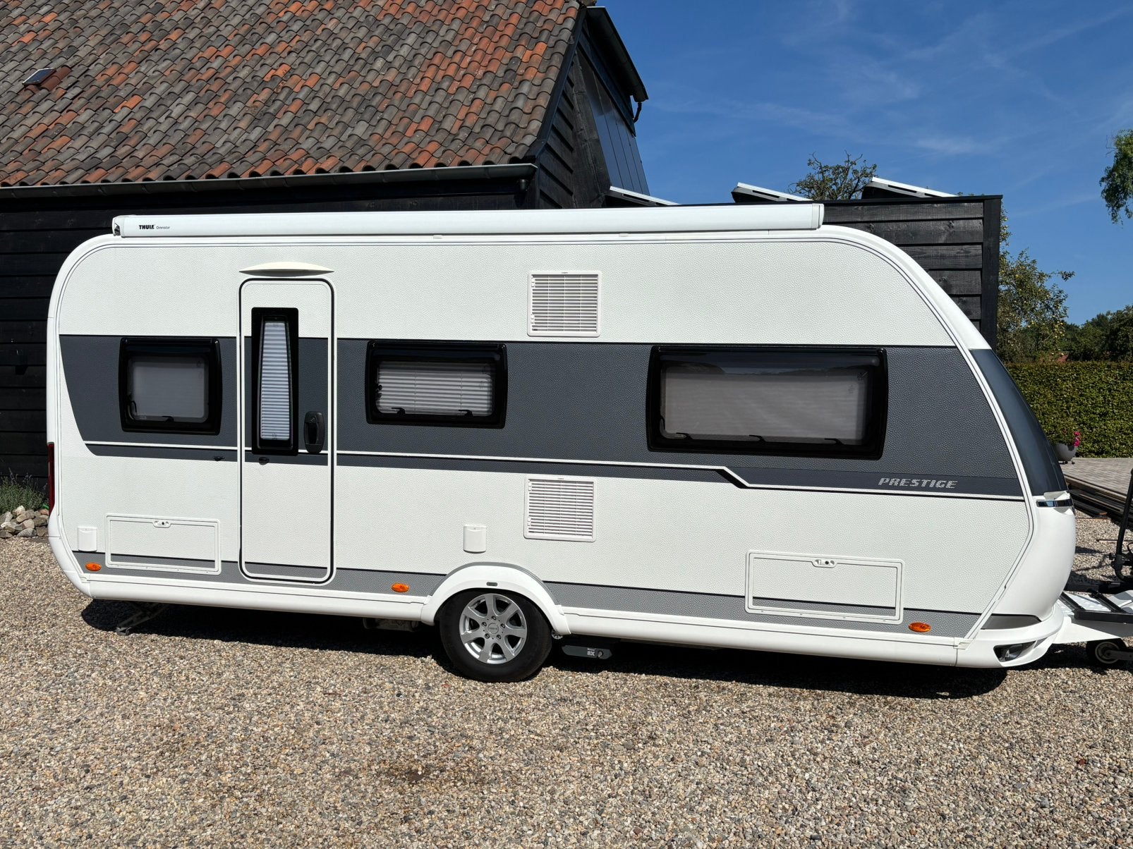 Hobby 495 UL PRESTIGE bj 2018 mover luifel aluminium  velgen, Caravans en Kamperen, Caravans, Rondzit, Hobby, Particulier, 6 tot 7 meter