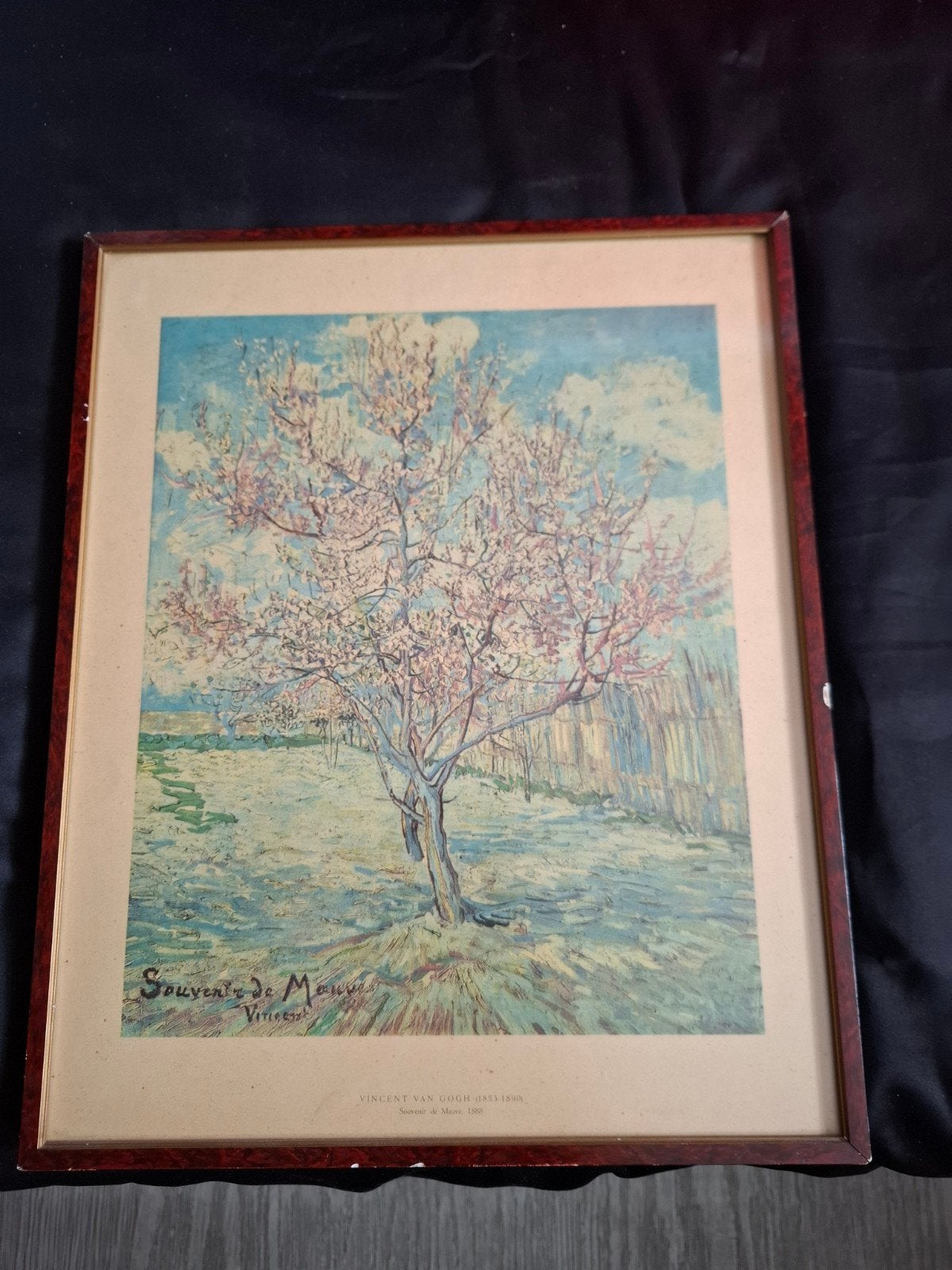 Ingelijste reproductie van Van Gogh's 'Amandelbloesem', Ophalen of Verzenden