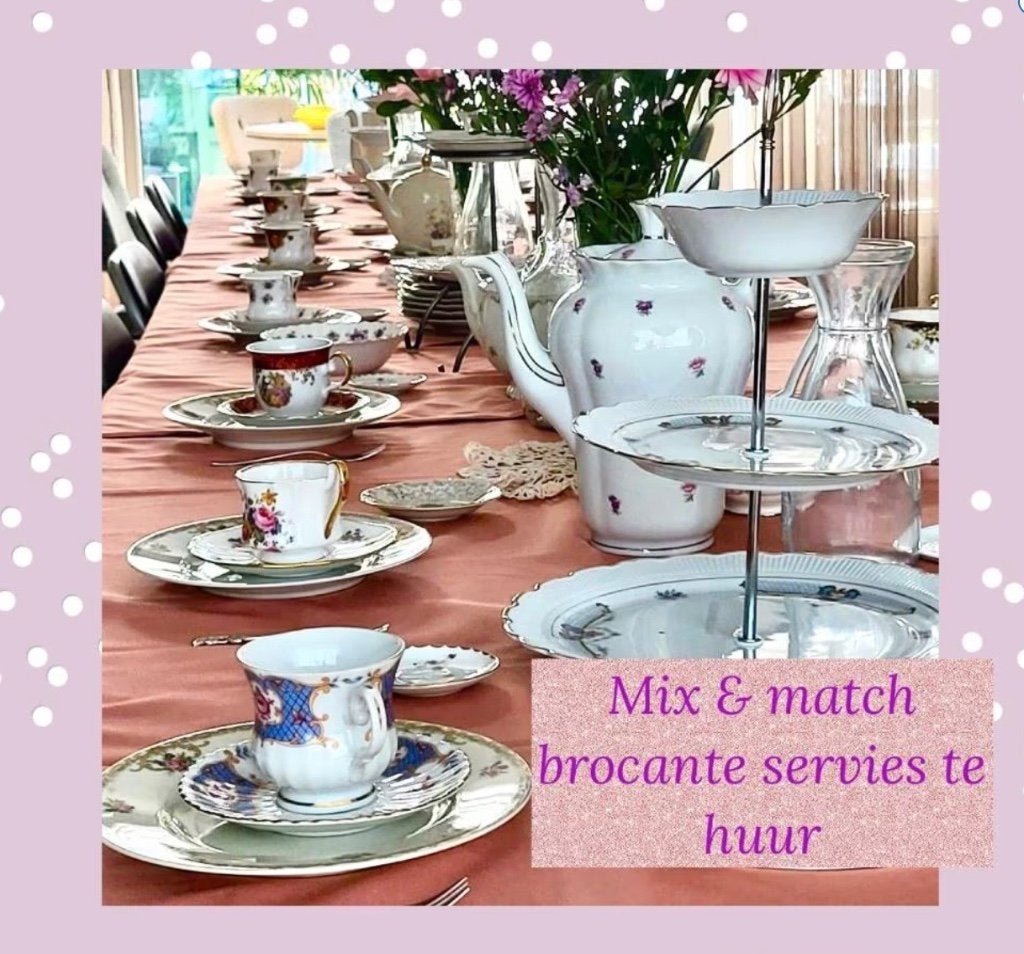 High Tea servies te huur, 20 pers. €40, 10 pers. €20, Ophalen, Overige