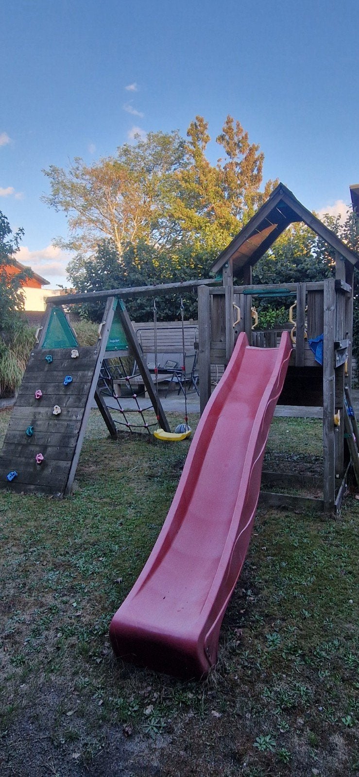 Houten Jungle Gym Speeltoestel met Glijbaan, Klimwand en Sch, Kinderen en Baby's, Speelgoed | Buiten | Speeltoestellen, Ophalen