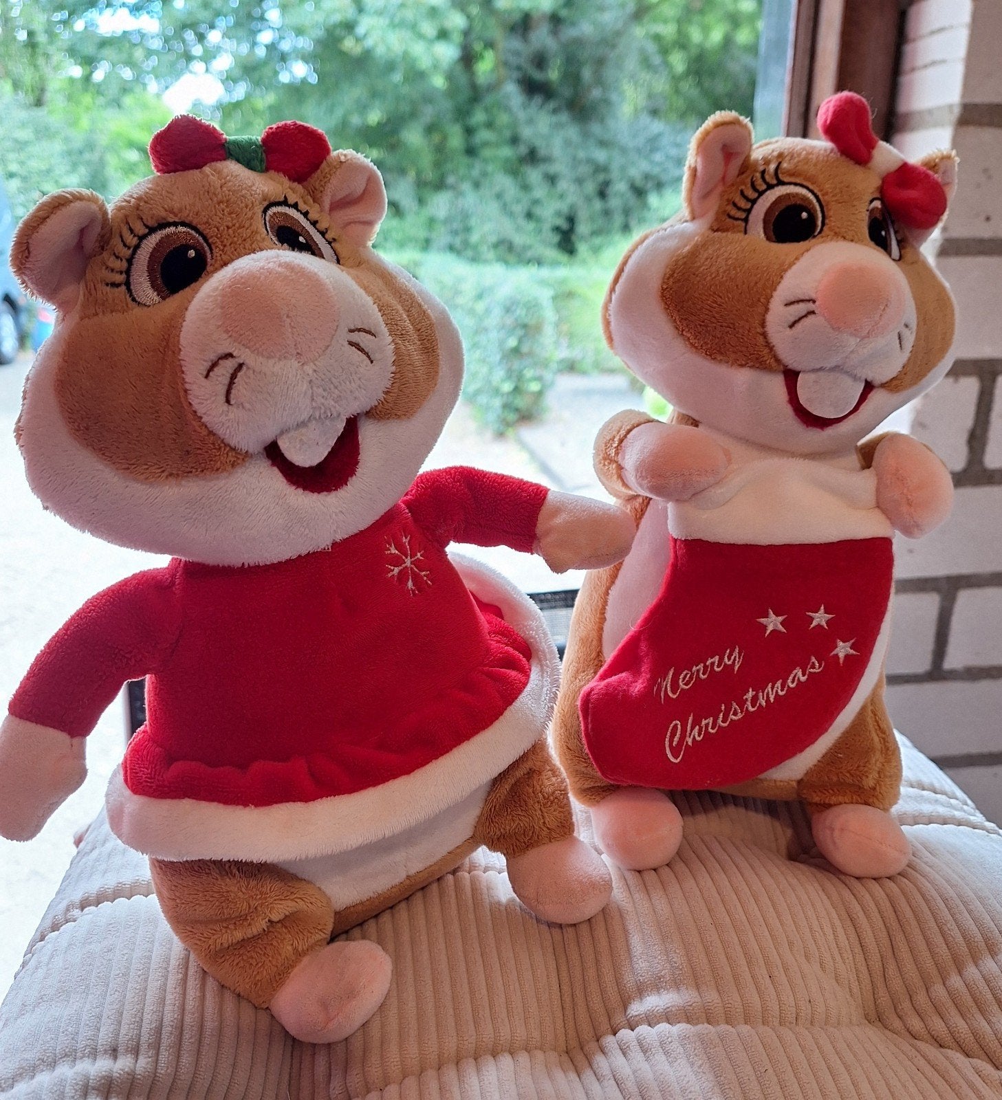 Twee Kerst Hamster, Overige merken, Overige karakters, Hamster, Ophalen of Verzenden