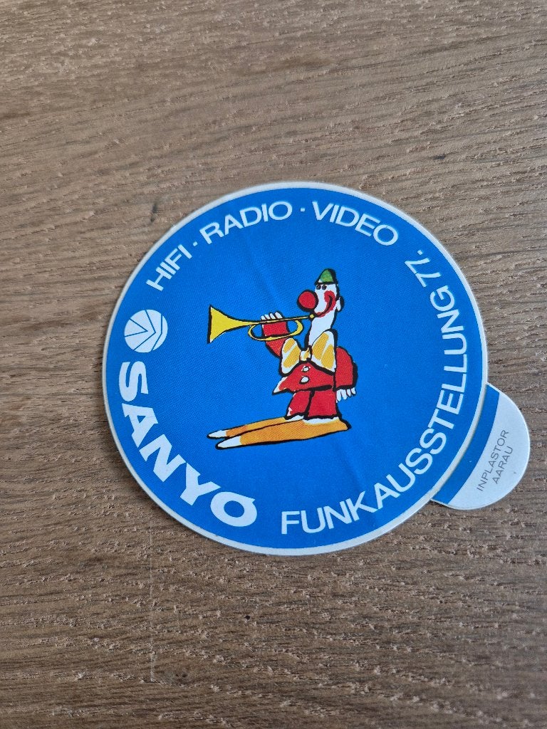 Sticker sanyo, Ophalen of Verzenden, Zo goed als nieuw, Bedrijf of Vereniging
