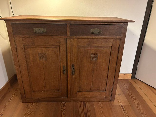 Vintage Art Deco/Jugendstil commode/ dressoir  (ca. 1910), Ophalen, Gebruikt, Jugendstil/ Amsterdamse school, 100 tot 150 cm