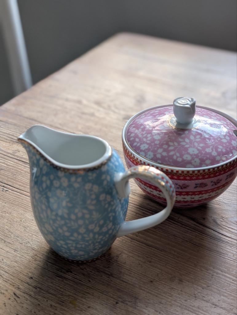 Pip Studio suikerpot en melkkannetje, Ophalen, Gebruikt, Overige typen, Overige stijlen
