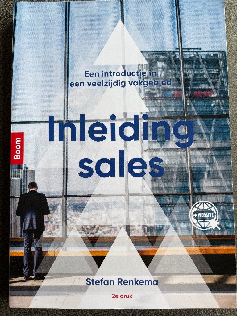 Inleiding Sales – Stefan Renkema – 2e druk, Boom, Zo goed als nieuw, Beta, HBO