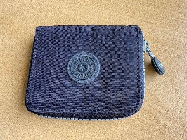 Kipling donker blauwe portemonnee, Ophalen of Verzenden, Zo goed als nieuw, Blauw, Overige merken