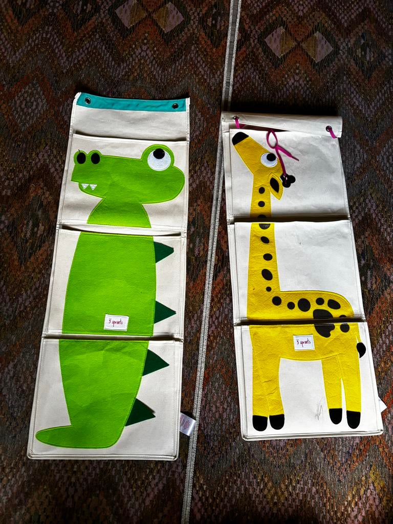 3 Sprouts opbergers: Krokodil en Giraffe (los of samen), Ophalen, Zo goed als nieuw
