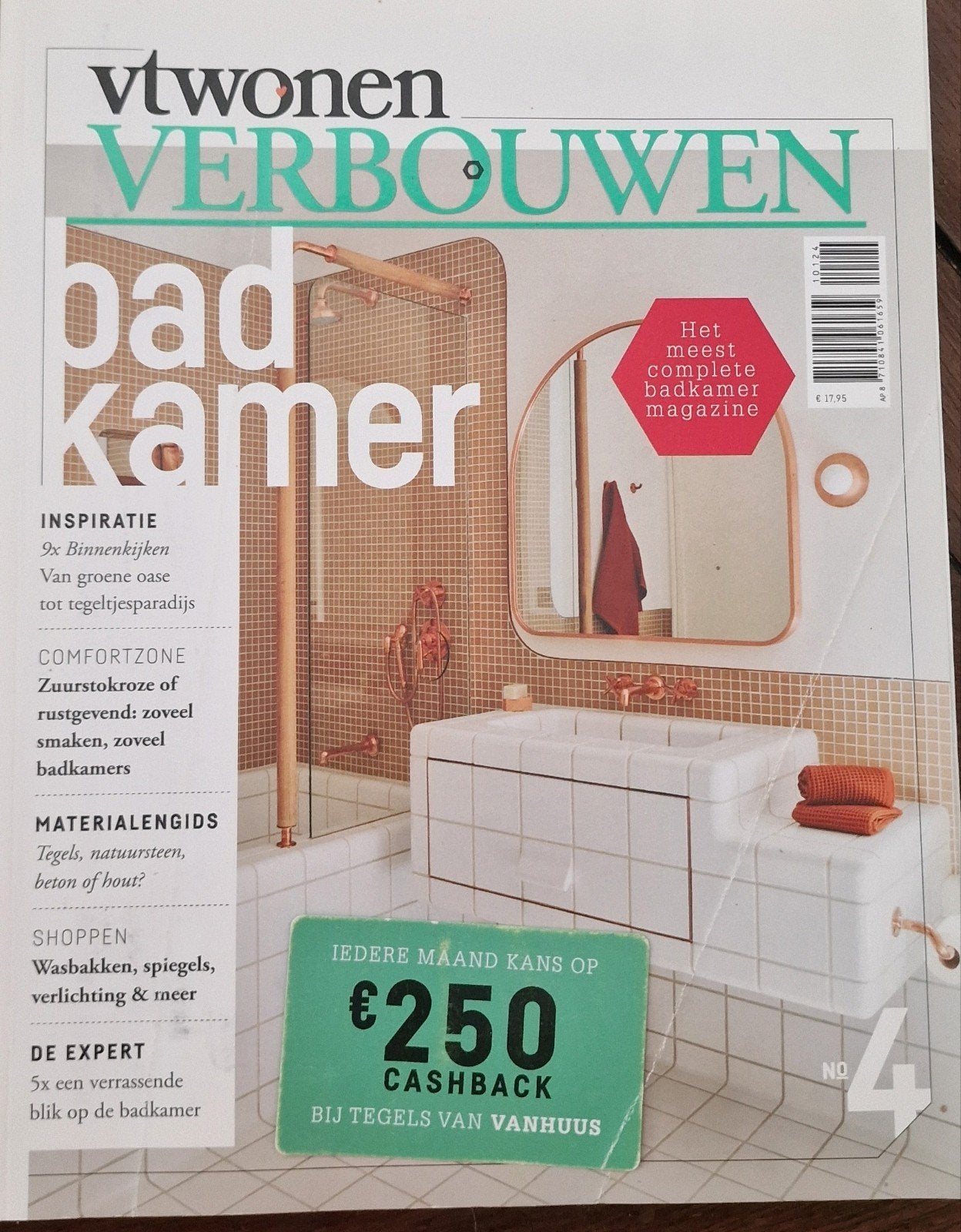 VT Wonen Verbouwen Badkamer Magazine 4 - Inspiratiegids, Boeken, Ophalen of Verzenden, Zo goed als nieuw, Overige typen