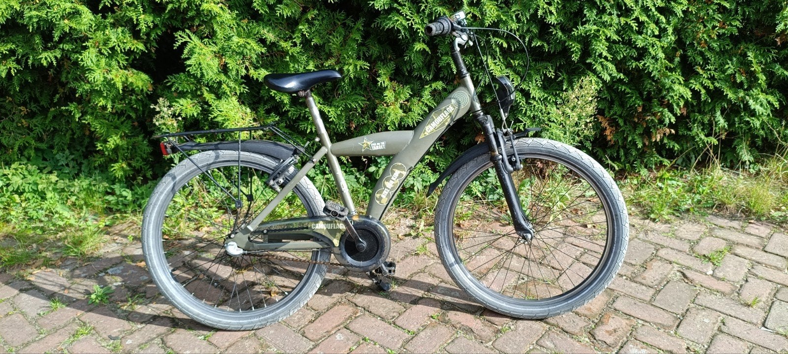 kinder fiets 38cm 24" wheels, Ophalen, Velgrem, Handrem, Gebruikt