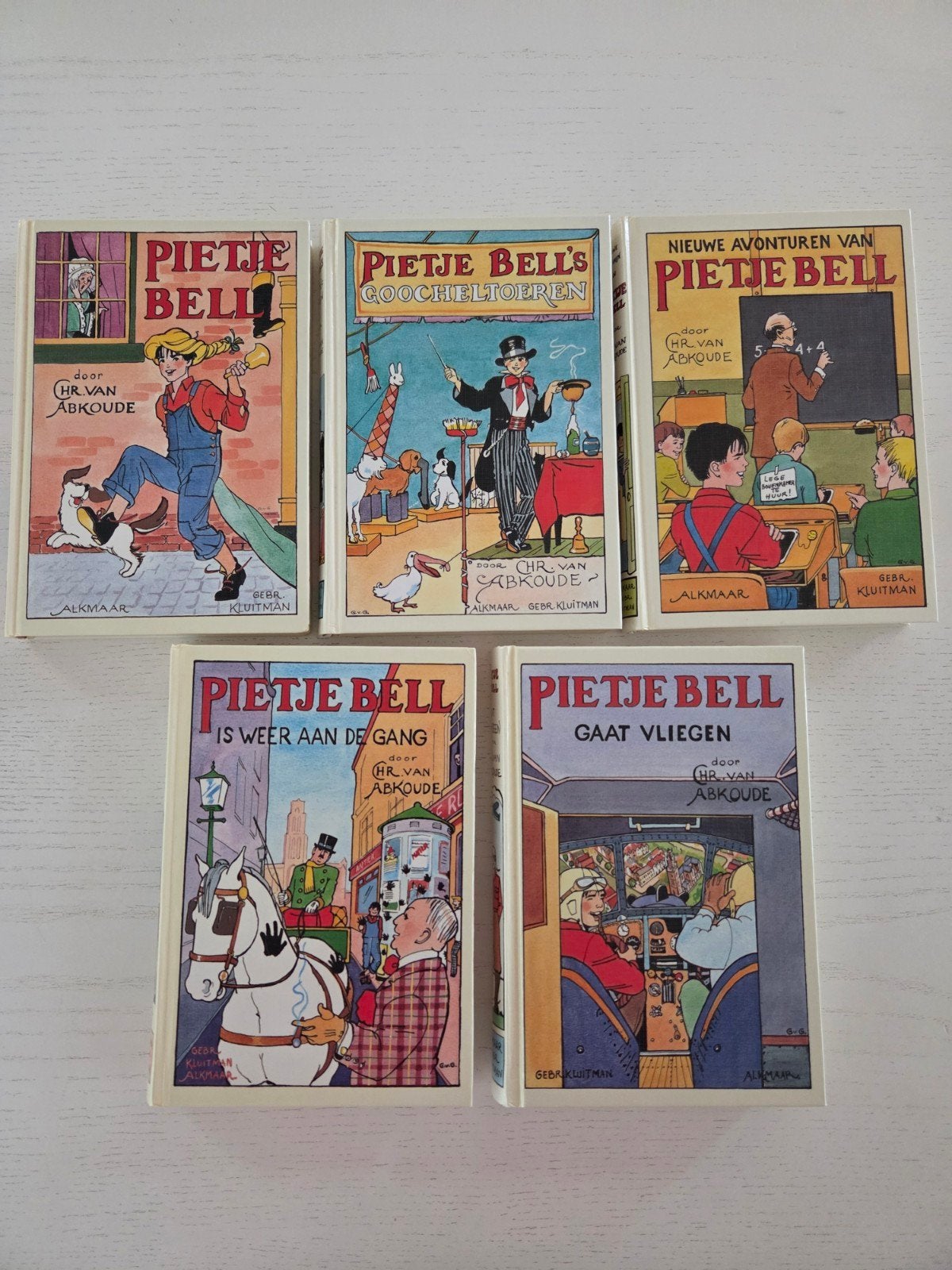 5 boeken van Pietje Bell van Chris van Abkoude, Ophalen of Verzenden, Zo goed als nieuw, Chris van Abkoude, Fictie algemeen