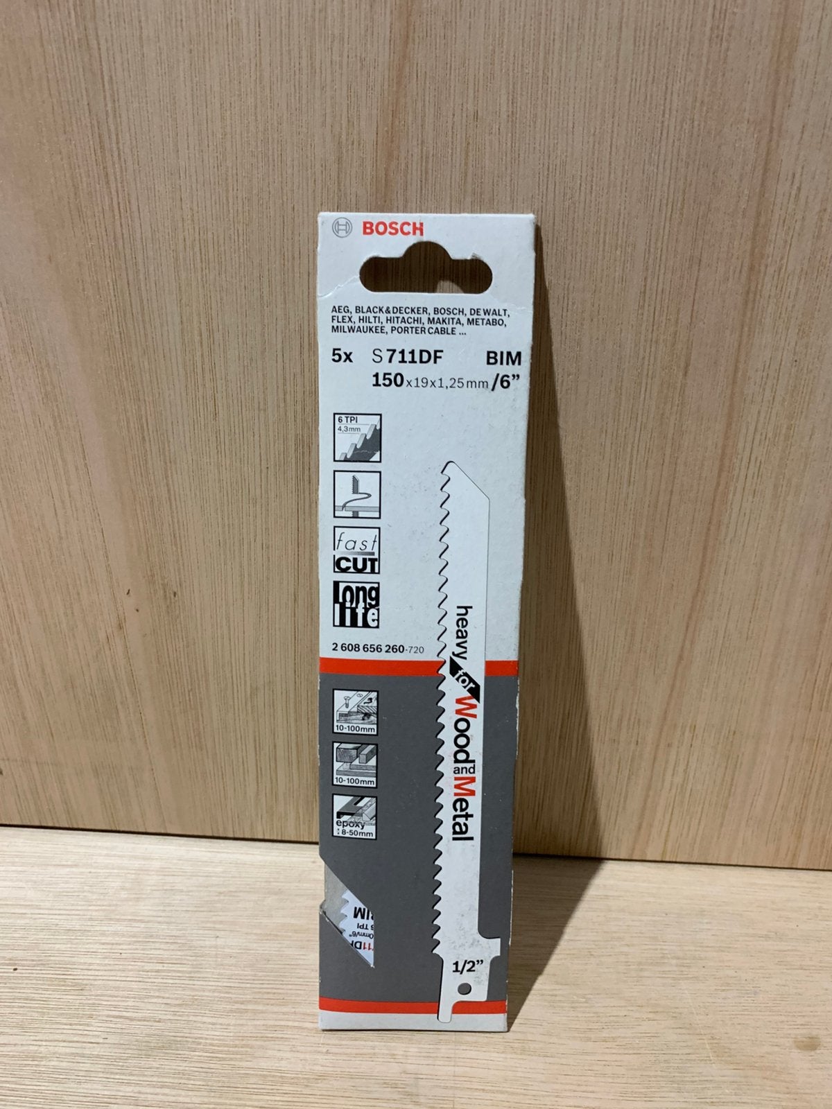 Bosch Reciprozaagbladen S711DF – Nieuw – Verpakt per 5, Bosch, 100 tot 250 mm, Nieuw, Ophalen of Verzenden