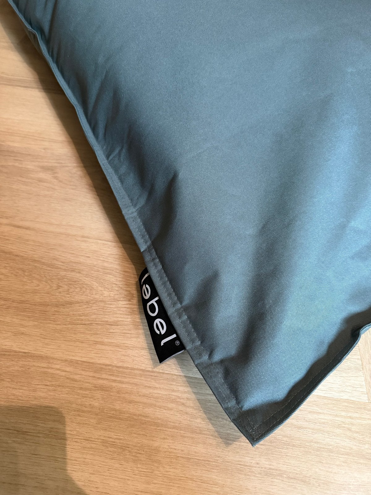 Zitzak van Label in groen/grijs/jeans, Huis en Inrichting, Ophalen, Gebruikt, Groen, Zitzak