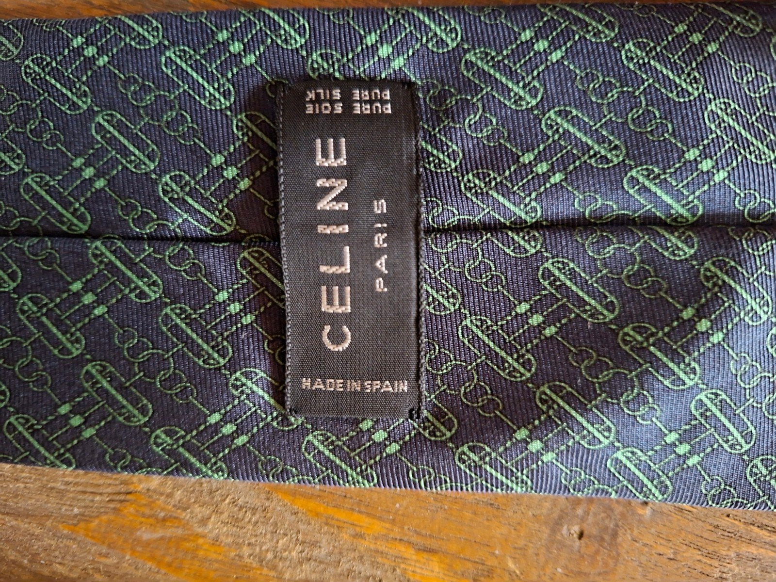 Vintage Celine Paris Silk Tie, Meerkleurig, Céline, Ophalen of Verzenden, Zo goed als nieuw