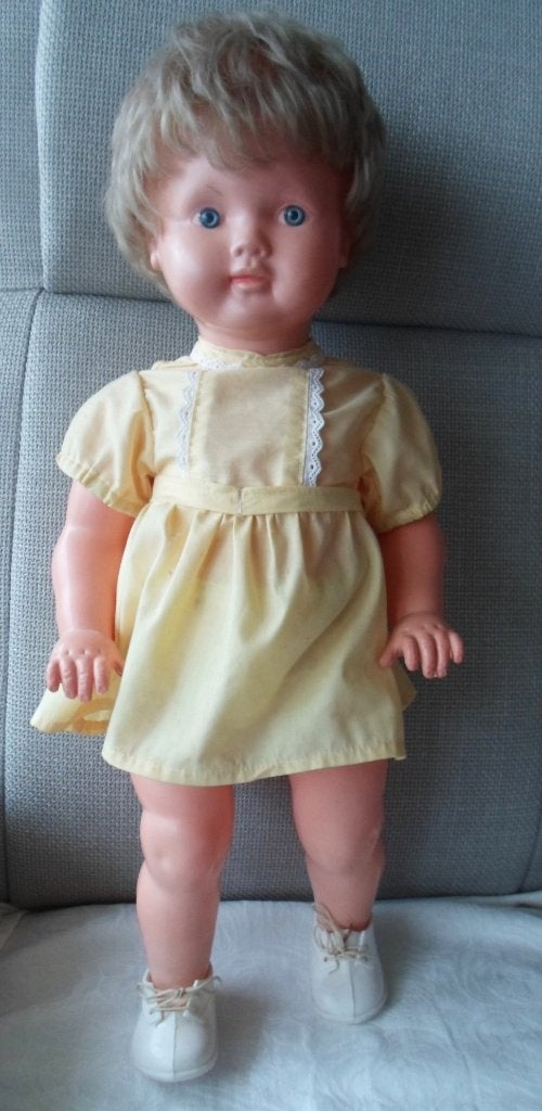 Wildebras pop Meisje. 60 cm. Blond haar., Verzamelen, Poppen, Ophalen of Verzenden, Zo goed als nieuw, Pop