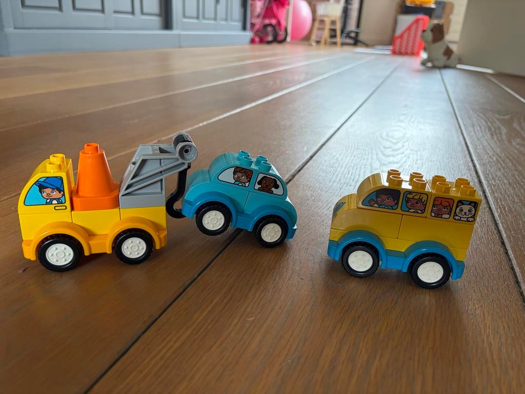 LEGO Duplo Mijn Eerste Bus & Sleepwagen (10851 & 10883), Ophalen of Verzenden, Zo goed als nieuw