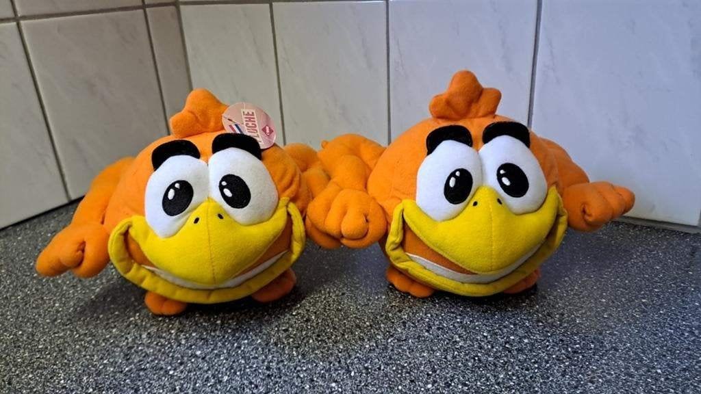 2x Oranje c1000 geluksvogel knuffel, Kinderen en Baby's, Oranje, Overige typen, Onbekend, Ophalen of Verzenden