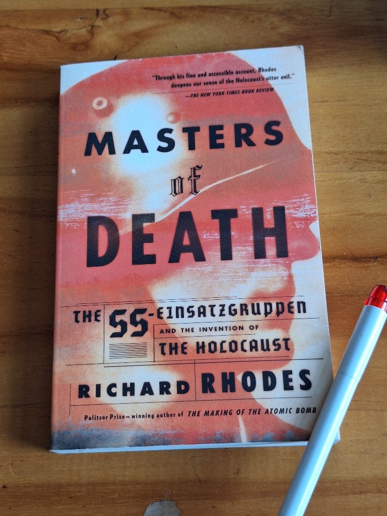 Masters of Death: The SS-Einsatzgruppen and the Invention of, Tweede Wereldoorlog, Ophalen of Verzenden, Zo goed als nieuw, Algemeen
