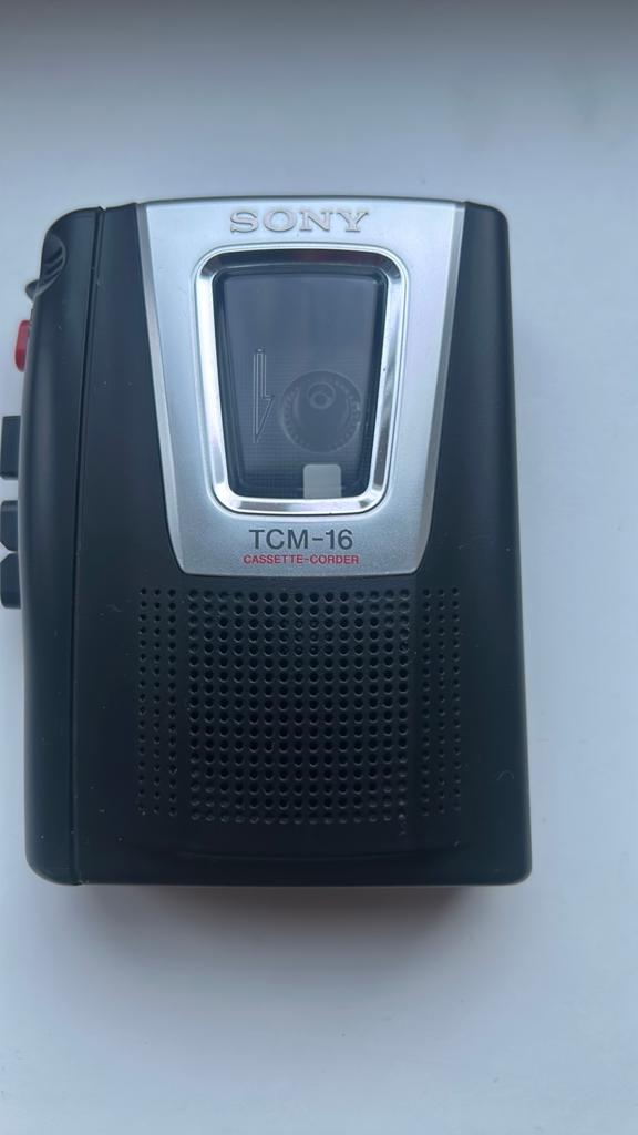 Sony TCM-16 Cassette-Corder - Vintage Casetterecorder, Audio, Tv en Foto, Walkmans, Discmans en Minidiscspelers, Ophalen of Verzenden