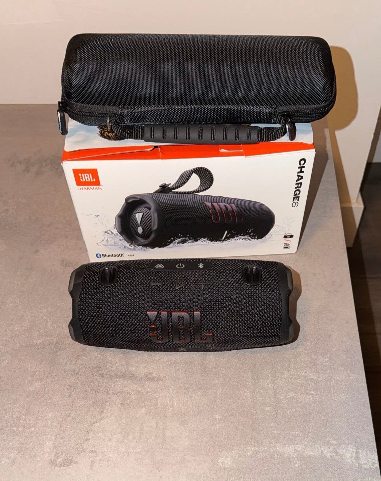 JBL Charge 6 Draagbare Bluetooth Speaker met Hoes, JBL, Ophalen of Verzenden, Zo goed als nieuw, Draagbare speaker