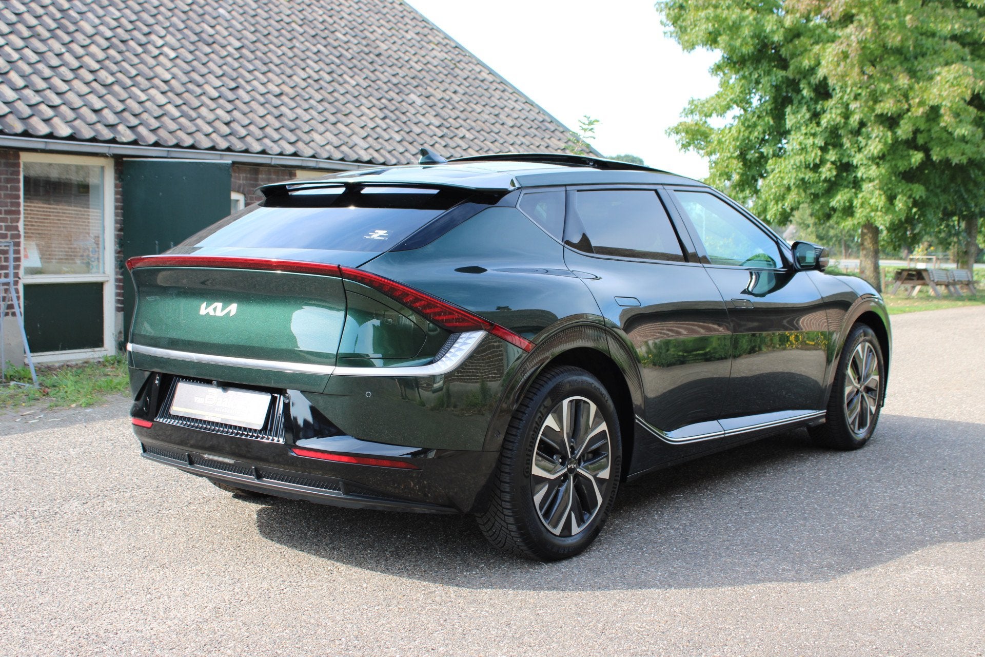 Kia Ev6 Plus 77.4 kWh EARTH SOh 93.1% PANO LEER NAVI 66000KM, Auto's, Automaat, Achterwielaandrijving, Gebruikt, Zwart