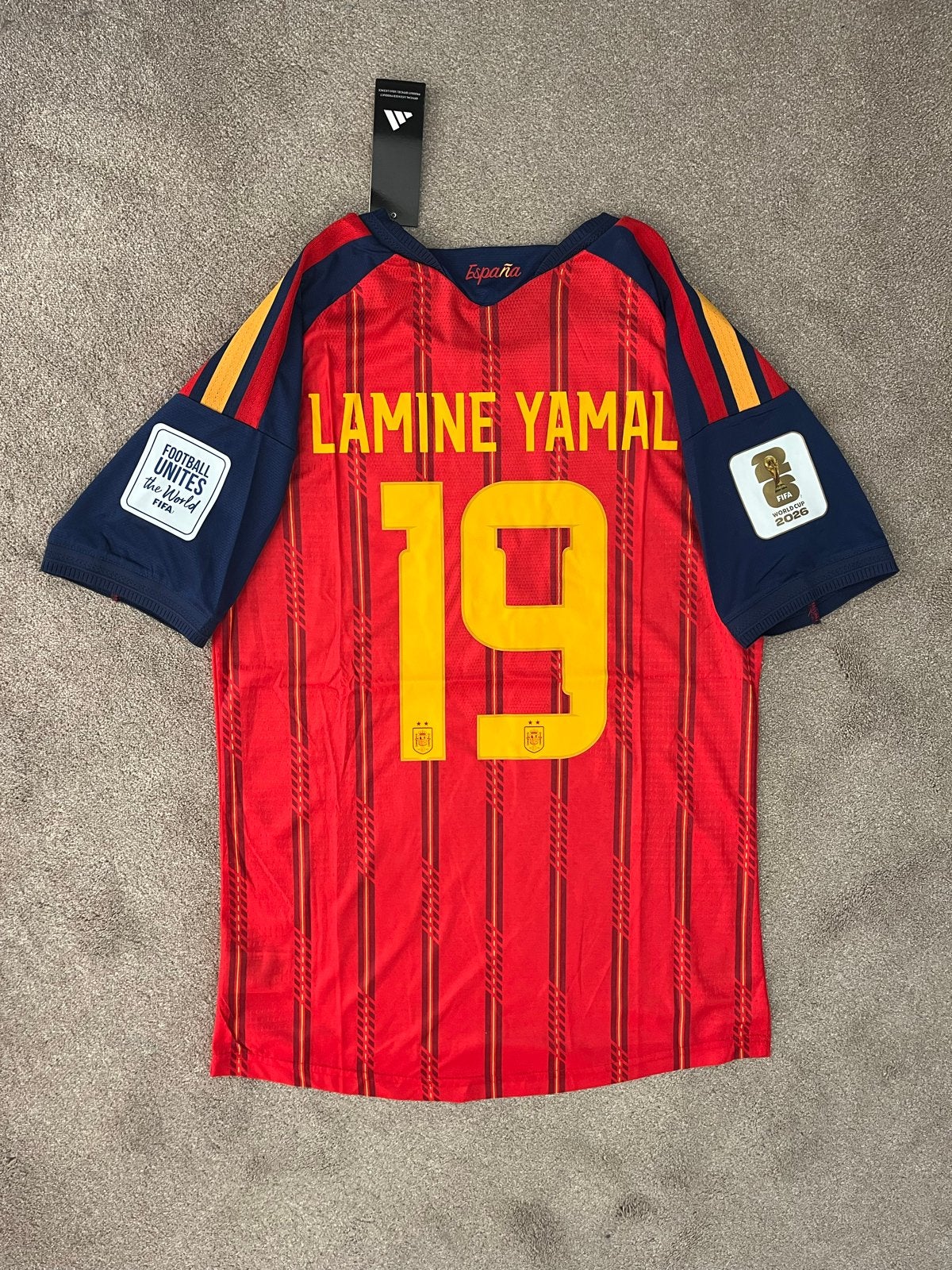 Spanje Thuisshirt Lamine Yamal #19 - Maat M - Nieuw, Maat M, Ophalen of Verzenden, Nieuw, Shirt