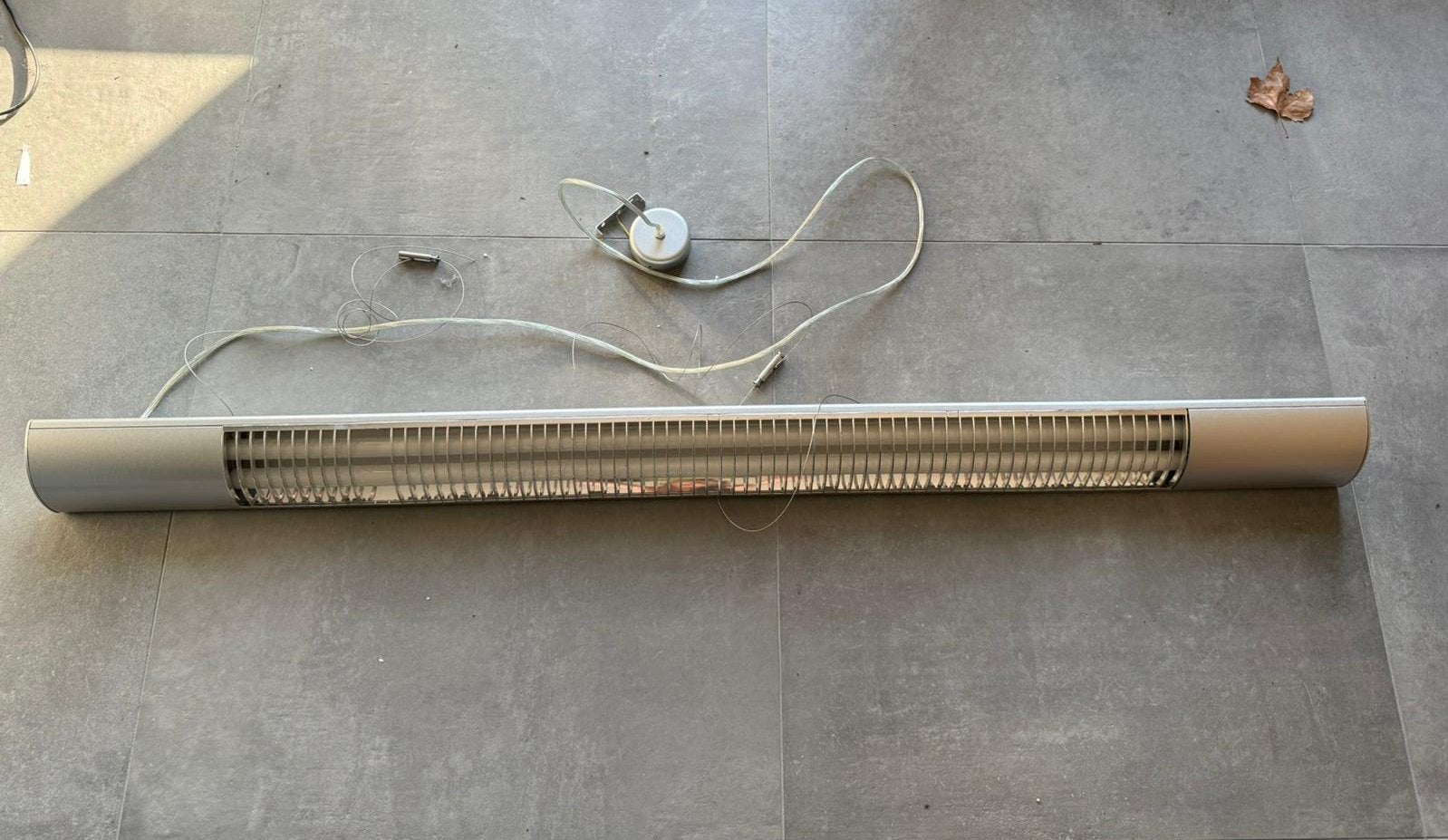 Te koop hanglamp / kantoorlamp met TL balk, Ophalen, Gebruikt, Metaal, Kantoor