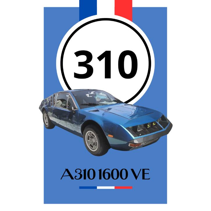Renault Alpine A310 bord 20x30cm, Verzamelen, Merken en Reclamevoorwerpen, Verzenden, Nieuw, Reclamebord