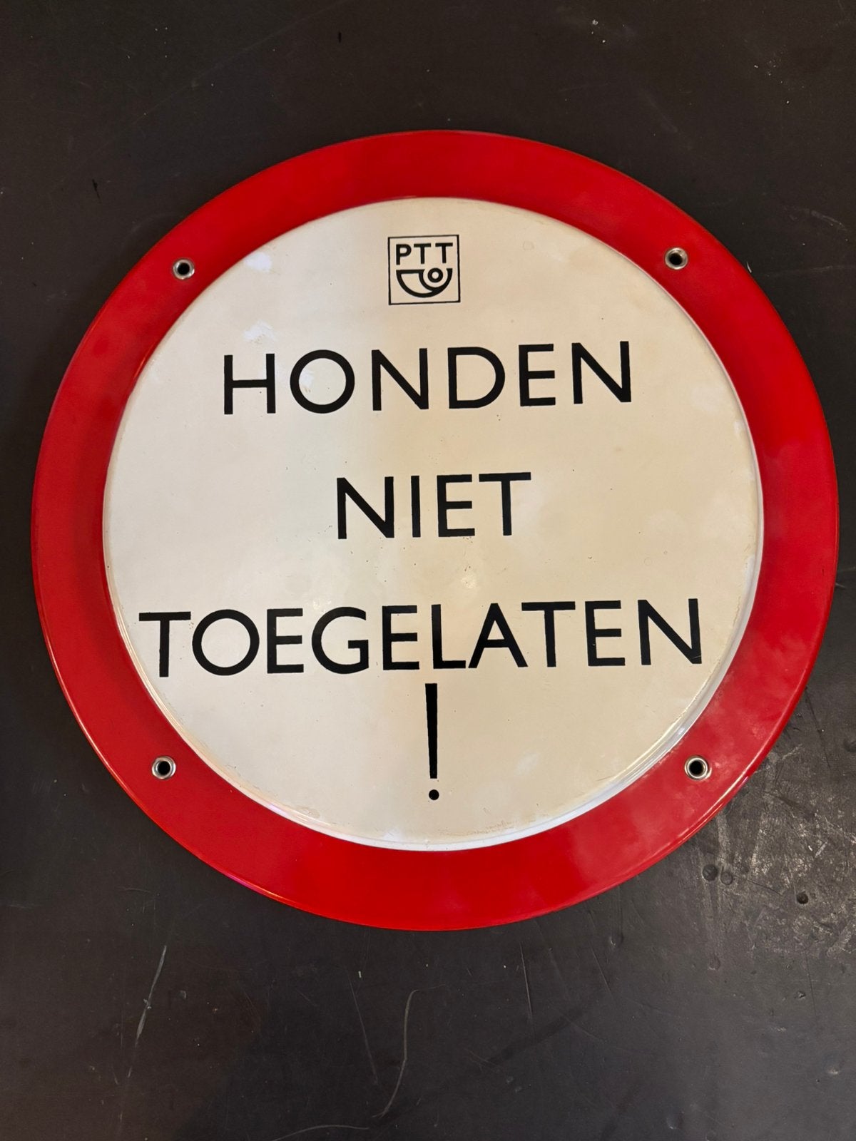 Emaille bord., Ophalen of Verzenden