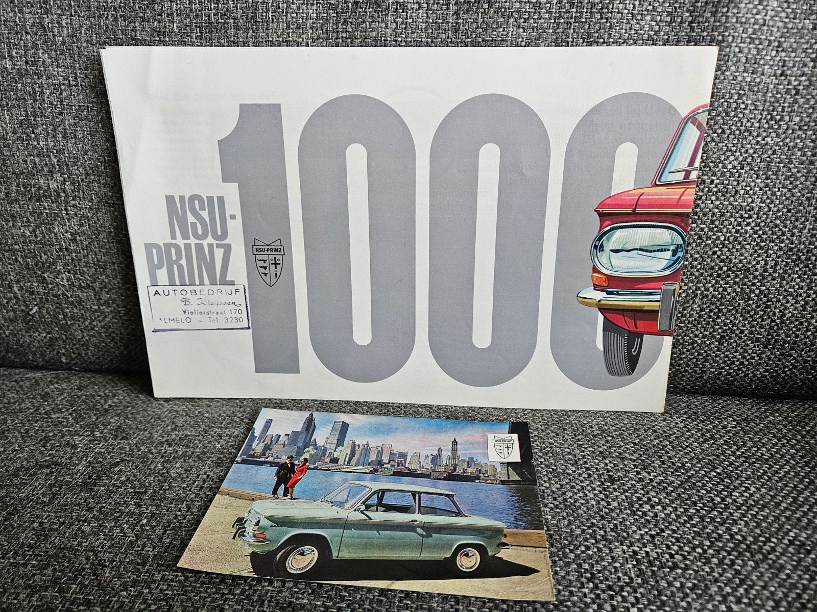 NSU Prinz 1000 brochure uit 1964 - Zeldzaam!, Verzenden, Zo goed als nieuw, Overige merken, NSU Motorenwerke Aktiengesellschaft