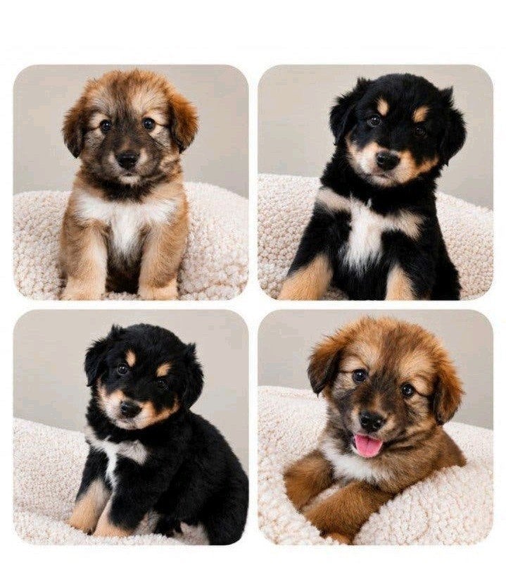3 Pomsky x Cockapoo puppy’s. Begin juli beschikbaar🩷, 8 tot 15 weken, Parvo, Meerdere, Meerdere dieren