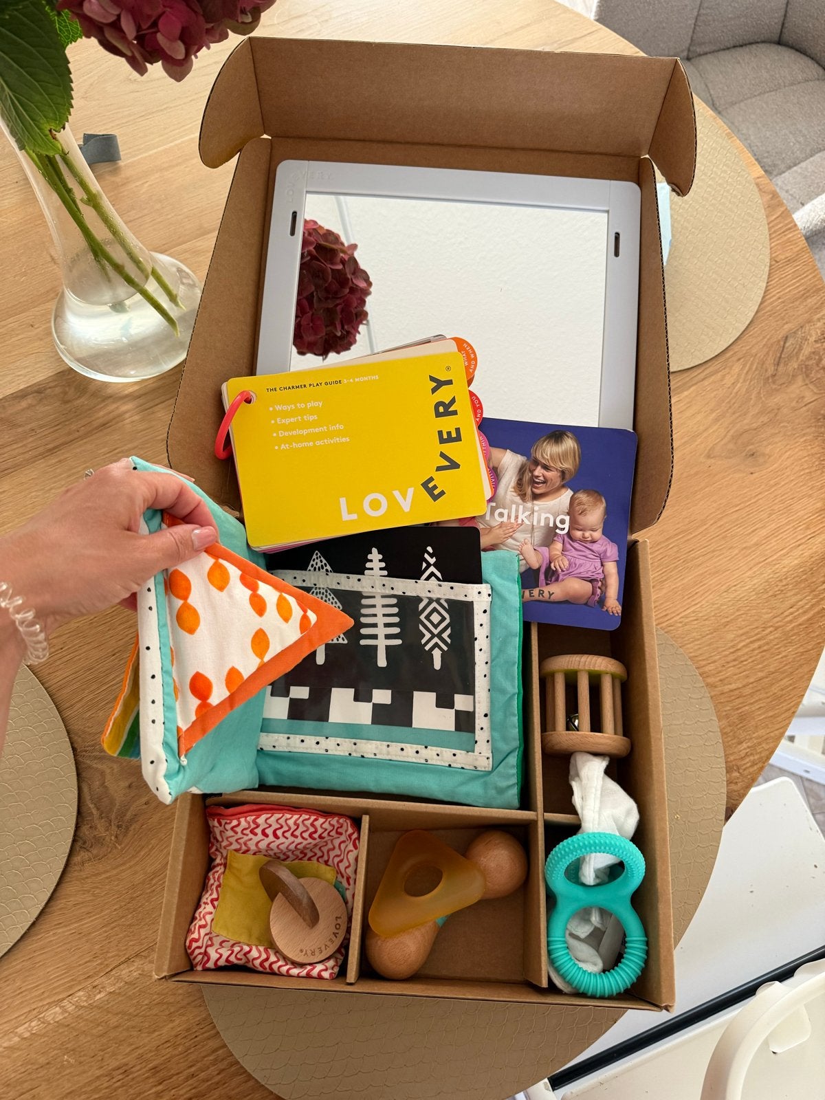 Lovevery Play Kit 'The Charmer' (3-4 maanden), Ophalen of Verzenden, Gebruikt, Overige typen