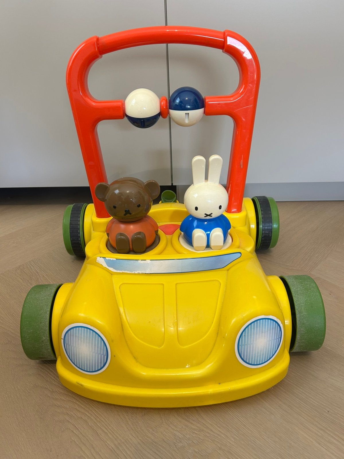 Loopkar loopauto bewegende nijntje miffy vintage retro, Ophalen of Verzenden, Gebruikt, Overige typen
