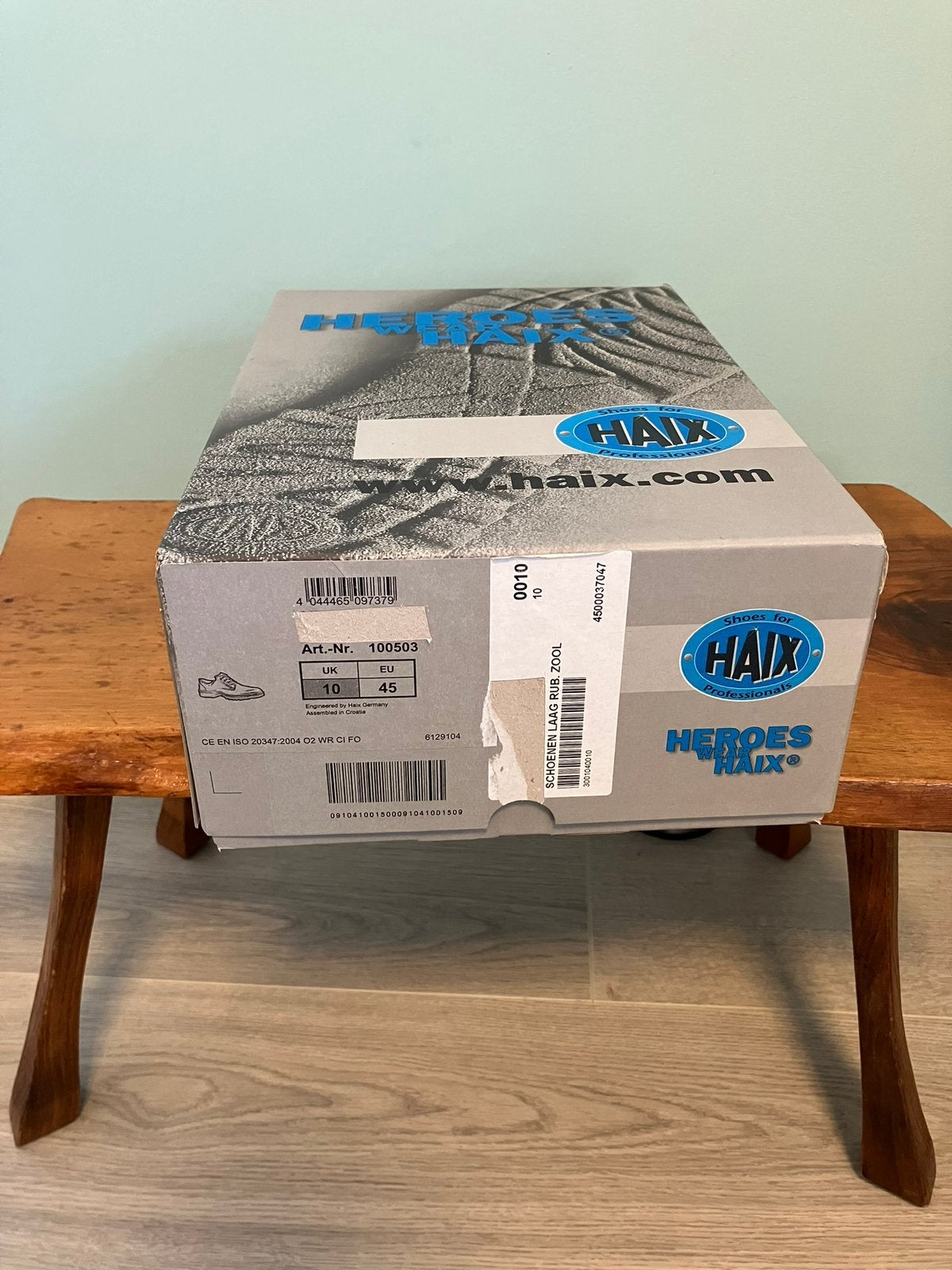 Heren Haix Airpower C1 schoenen anti-slip zool maat 45 nieuw, Zwart, Nieuw, Ophalen of Verzenden, Werkschoenen