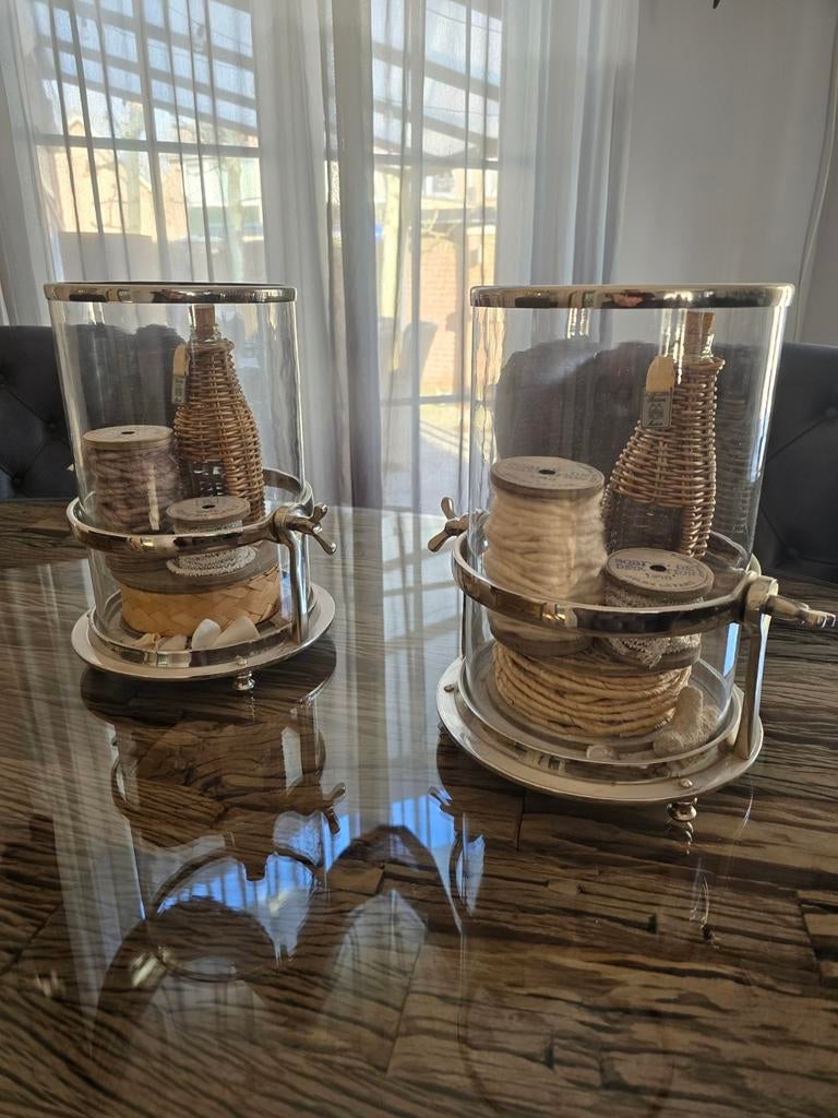 2x Riviera Maison West Harbour Hurricane windlichten, Ophalen