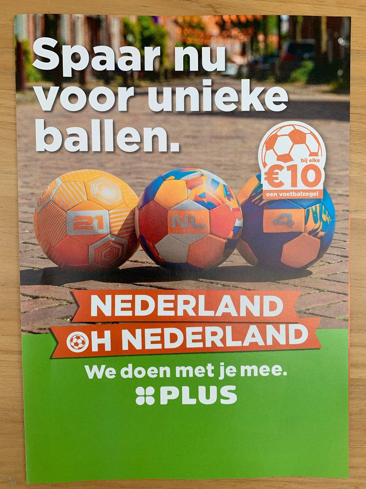 1 Volle Plus spaarkaart voor unieke voetbal, Plus, Ophalen of Verzenden