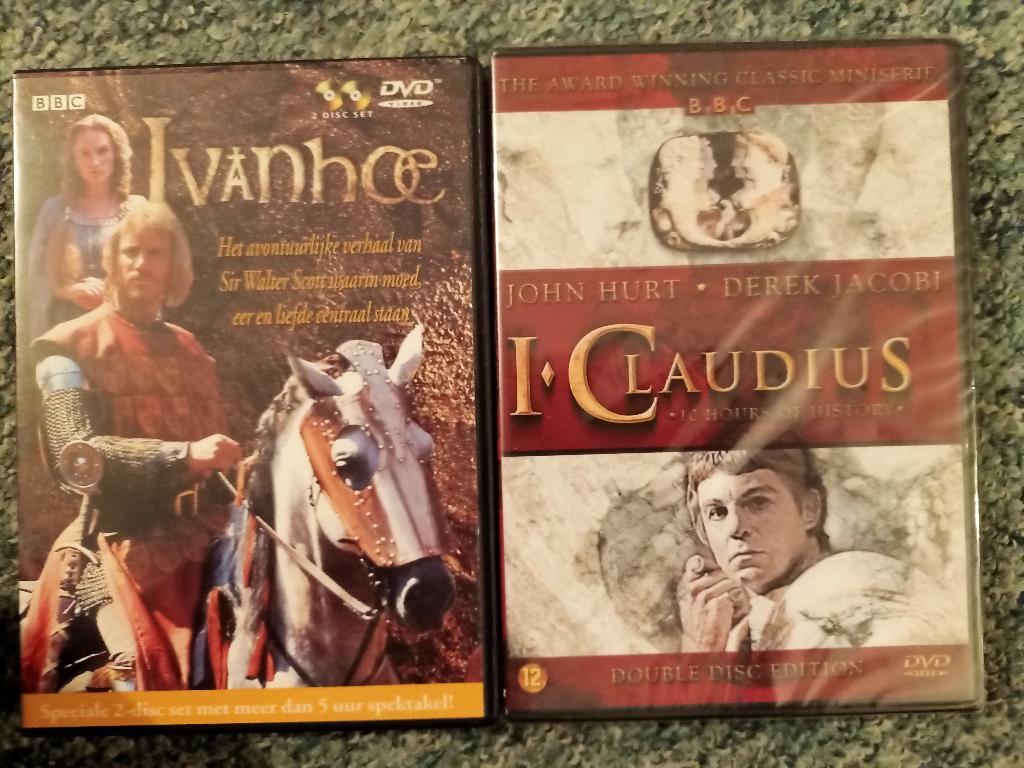 Ivanhoe en I Claudius - twee mooie miniseries, Alle leeftijden, Ophalen of Verzenden, Zo goed als nieuw, Actie en Avontuur
