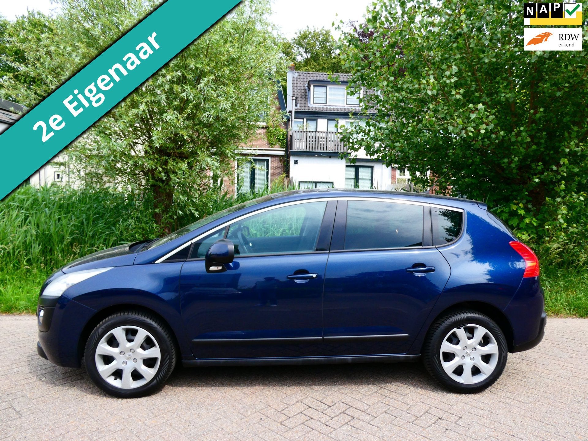 Peugeot 3008 1.6 VTi ST 120pk 2e eig. Clima Cruise Hoge inst, Stof, Gebruikt, 4 cilinders, Blauw