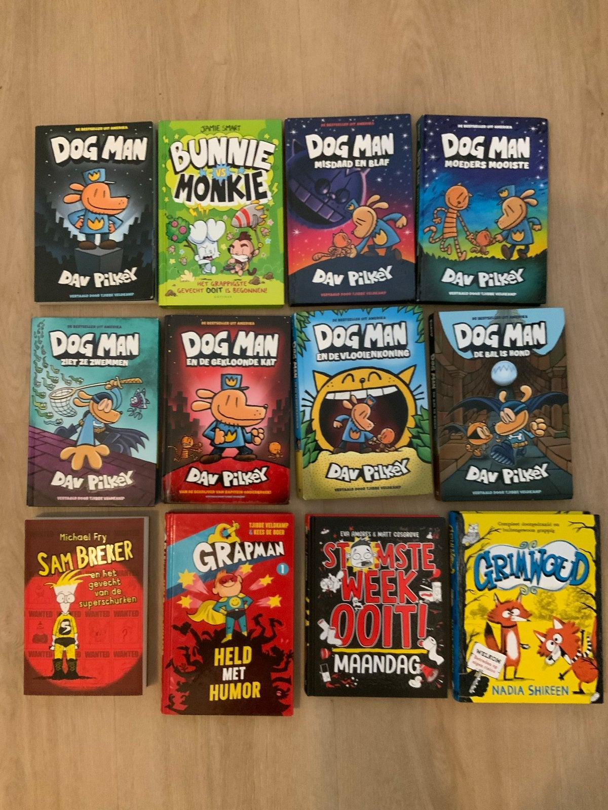 Diverse kinderboeken: Dog Man, Bunnie Monkie, Sam Breker, Ophalen of Verzenden, Gelezen, Fictie