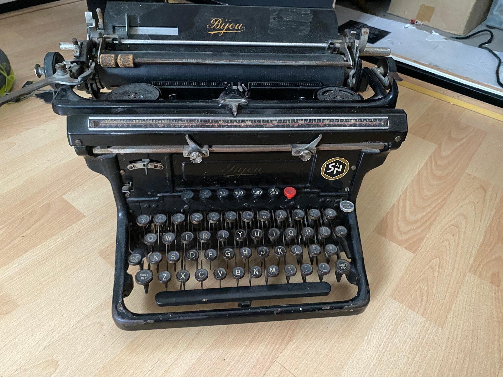vitage typemachine, Ophalen, Gebruikt