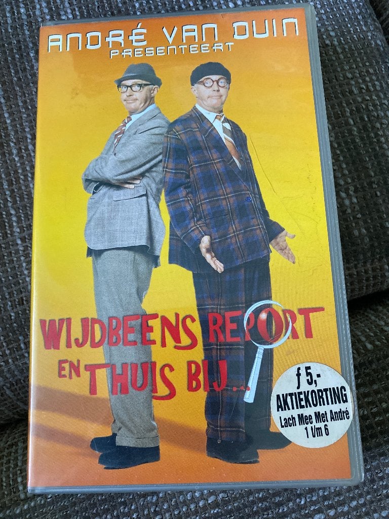 André van Duin Presenteert: Wijdbeens Report en Thuis Bij..., Gebruikt, Alle leeftijden, Komedie, Ophalen of Verzenden