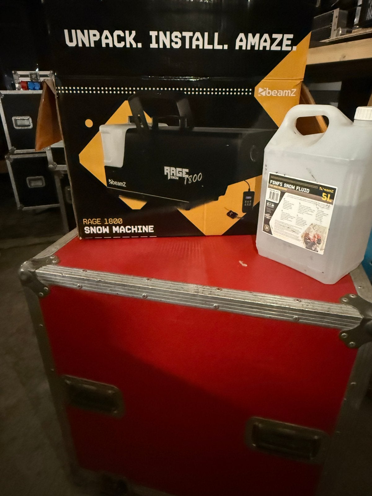 BeamZ Rage T800 Sneeuwmachine met Vloeistof, Ophalen of Verzenden, Zo goed als nieuw, Overige typen